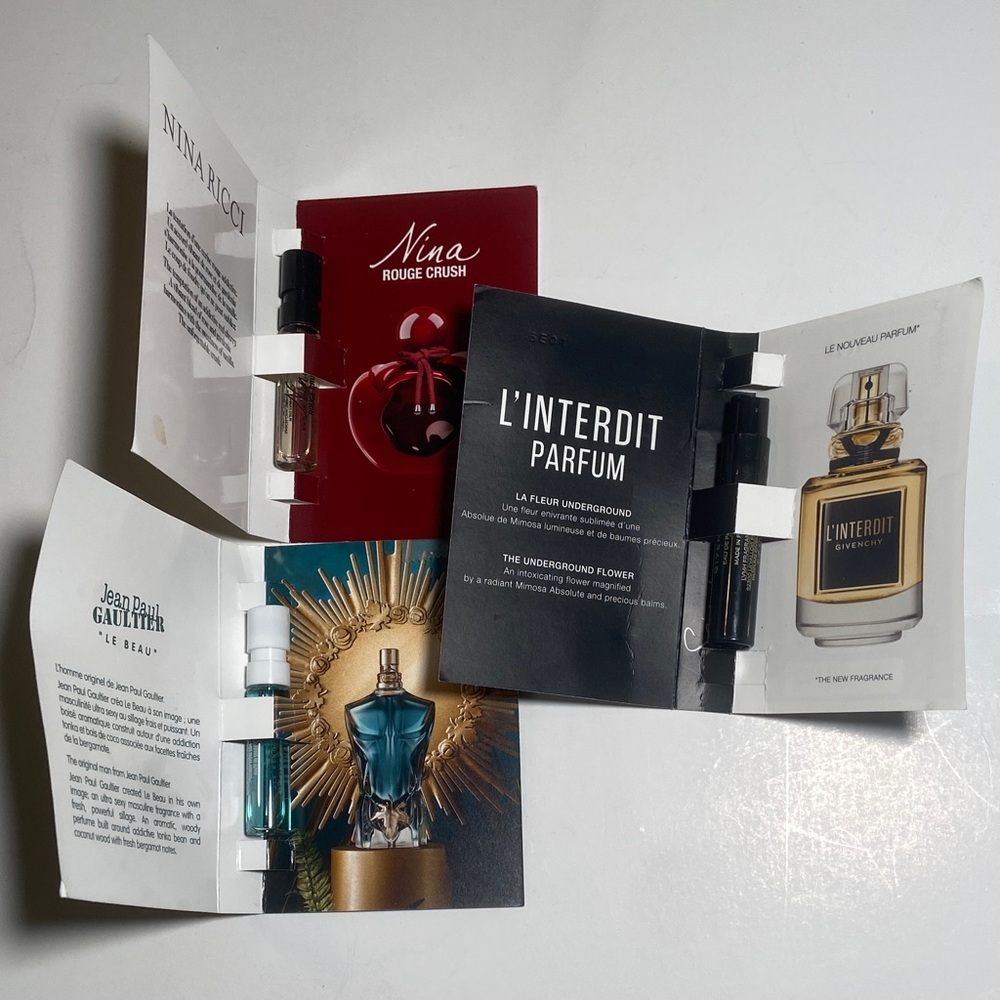 Set of 3 Fragrance Designer Samples NWOT